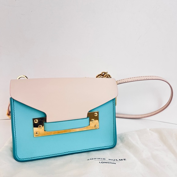 Sophie Hulme Exclusive Pink Nano Milner Crossbody Bag - Picture 2 of 9